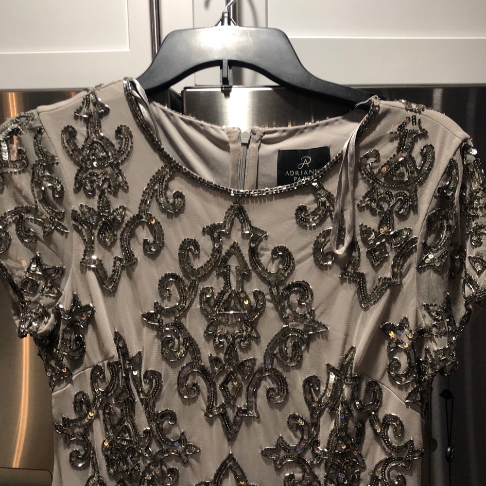 Adrianna Papell Coctail dress / Sparkly dress for holidays party